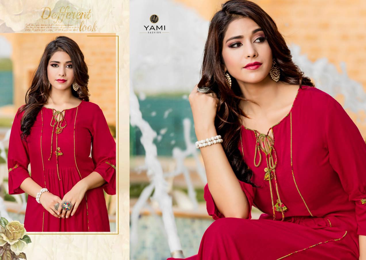 Gerua Vol-4 Rayon Viscose Print Kurti Set Gerua Vol-4 Rayon Viscose Print Kurti Set